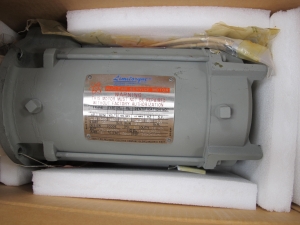 MOTOR, VALVE ACTUATOR TYPE, 1.3 HORSEPOWER, 460VAC 3 PHASE 60HZ ELEC RATING, 10 FT/LB START TORQUE, 3400 RPM, FB56 FRAME, 2 FT/LB RUN TORQUE, CLASS H TYPE RH INSULATION CLASS. SERVICE FACTOR 1.0, 5/8" DIA SHAFT WITH SLOT KEY, NEMA LOCKED ROTOR CODE "M" (W-44) LOADING & HANDLING FEE $15-